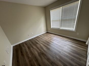 Wood-inspired flooring throughout